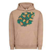 Pigment Burro christmas gingerbread cookies patch Urban Hoodie - BundleAndBundleShop
