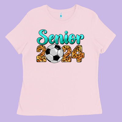 Soccer Senior 2024 Ladies Tee Designed By Barkaloodesign
