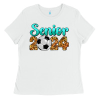 White soccer senior 2024 Ladies Tee - BarkalooDesign
