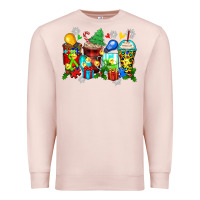 Pale Pink autism christmas coffee cups Premium Sweatshirt - Zillion Design Studio
