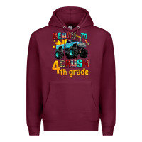Burgundy ready to school crush 4th grade Premium Hoodie - AdoDesignShop
