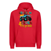 Red ready to school crush 4th grade Premium Hoodie - AdoDesignShop