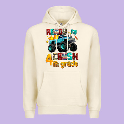 Ready To School Crush 4th Grade Premium Hoodie Designed By Adodesignshop