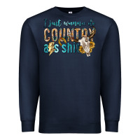 Navy i just wanna do country Premium Sweatshirt - texasbilliewilder