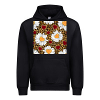 Foreset Green valentines day daisy and leopard seamless pattern Urban Hoodie - BundleAndBundleShop