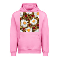 Fuchsia Pink valentines day daisy and leopard seamless pattern Urban Hoodie - BundleAndBundleShop