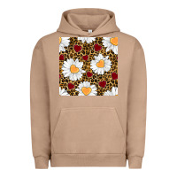 Pigment Burro valentines day daisy and leopard seamless pattern Urban Hoodie - BundleAndBundleShop