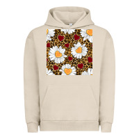 Pigment French Oak valentines day daisy and leopard seamless pattern Urban Hoodie - BundleAndBundleShop
