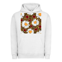 Pigment Lunar Rock valentines day daisy and leopard seamless pattern Urban Hoodie - BundleAndBundleShop