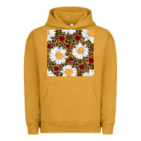 Pigment Peanut Butter valentines day daisy and leopard seamless pattern Urban Hoodie - BundleAndBundleShop