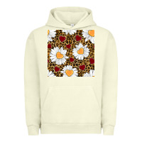 Pigment Pistachio valentines day daisy and leopard seamless pattern Urban Hoodie - BundleAndBundleShop