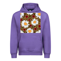 Tulip valentines day daisy and leopard seamless pattern Urban Hoodie - BundleAndBundleShop