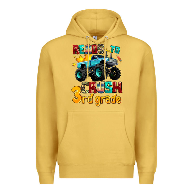 Ready To School Crush 3rd Grade Premium Hoodie by AdoDesignShop | Teevron
