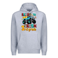Heather Grey ready to school crush 3rd grade Premium Hoodie - AdoDesignShop