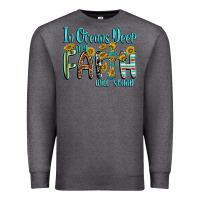 Charcoal Heather in oceans deep faith will stand Premium Sweatshirt - texasbilliewilder