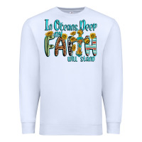 White in oceans deep faith will stand Premium Sweatshirt - texasbilliewilder