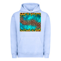 Pigment Grape Ice leopard turquoise sunflower Urban Hoodie - JahusDesignShop