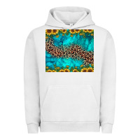 Pigment Lunar Rock leopard turquoise sunflower Urban Hoodie - JahusDesignShop