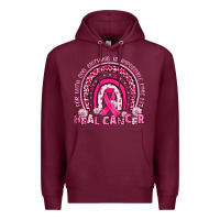 Burgundy heal cancer rainbow Premium Hoodie - JahusDesignShop