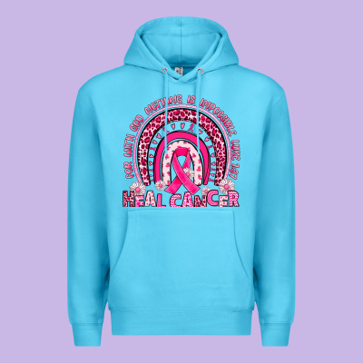 Heal Cancer Rainbow Premium Hoodie Designed By Jahusdesignshop