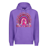 Purple heal cancer rainbow Premium Hoodie - JahusDesignShop