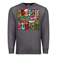 Charcoal Heather sleigh girl sleigh Premium Sweatshirt - Zillion Design Studio