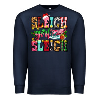 Navy sleigh girl sleigh Premium Sweatshirt - Zillion Design Studio