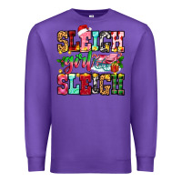 Purple sleigh girl sleigh Premium Sweatshirt - Zillion Design Studio