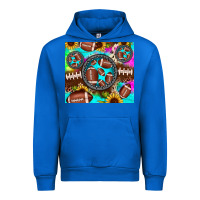 Cobalt football tie dye gemstone sunflower Urban Hoodie - JahusDesignShop