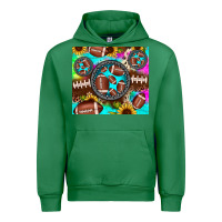 Emerald football tie dye gemstone sunflower Urban Hoodie - JahusDesignShop