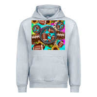 Heather Grey football tie dye gemstone sunflower Urban Hoodie - JahusDesignShop