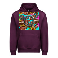 Mauve Wine football tie dye gemstone sunflower Urban Hoodie - JahusDesignShop