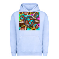 Pigment Grape Ice football tie dye gemstone sunflower Urban Hoodie - JahusDesignShop