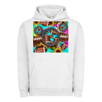 Pigment Lunar Rock football tie dye gemstone sunflower Urban Hoodie - JahusDesignShop