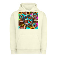 Pigment Pistachio football tie dye gemstone sunflower Urban Hoodie - JahusDesignShop