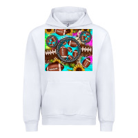 White football tie dye gemstone sunflower Urban Hoodie - JahusDesignShop