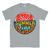 Heather Grey summer time watermelon Classic Tee - BarkalooDesign