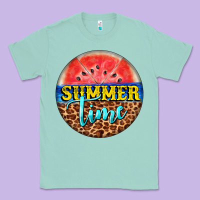 Summer Time Watermelon Classic Tee Designed By Barkaloodesign