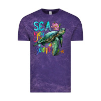 Cloud Purple sea you soon with sea turtle Vintage Tee - Artiststas