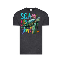 Vintage Black sea you soon with sea turtle Vintage Tee - Artiststas
