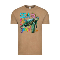 Vintage Coffee sea you soon with sea turtle Vintage Tee - Artiststas