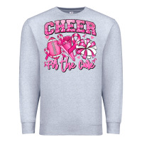 Heather Grey cheer for the cure american football Premium Sweatshirt - RanaPortraitStore