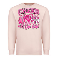 Pale Pink cheer for the cure american football Premium Sweatshirt - RanaPortraitStore