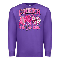 Purple cheer for the cure american football Premium Sweatshirt - RanaPortraitStore