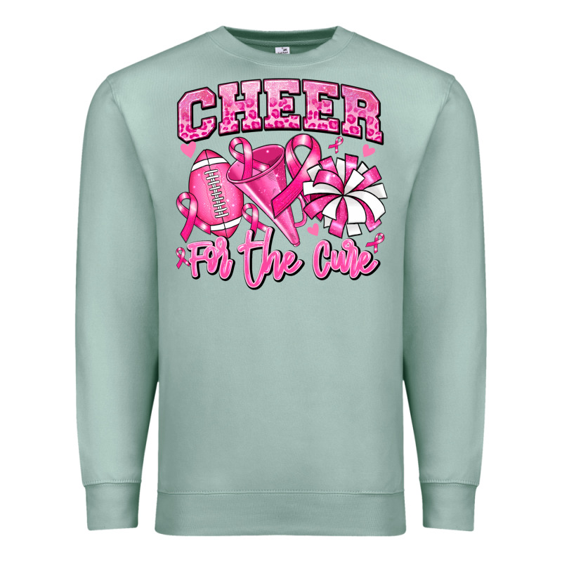 Cheer For The Cure American Football Premium Sweatshirt by RanaPortraitStore | Teevron