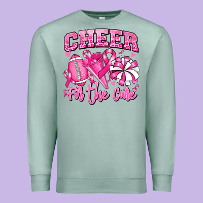 Premium Sweatshirt cheer for the cure american football
