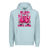 Blue Mist breast cancer no one fights alone truck football Premium Hoodie - JahusDesignShop
