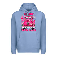 Colony Blue breast cancer no one fights alone truck football Premium Hoodie - JahusDesignShop