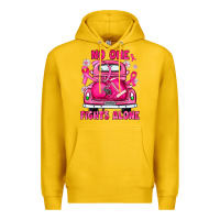Lemon breast cancer no one fights alone truck football Premium Hoodie - JahusDesignShop