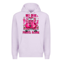 Lilac breast cancer no one fights alone truck football Premium Hoodie - JahusDesignShop